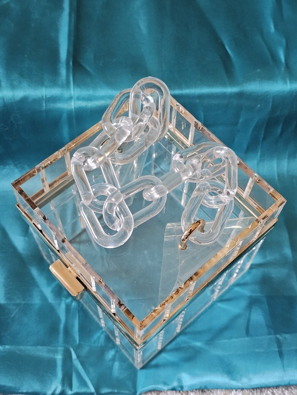 Clear Square Purse  Box - Picture 2 of 8